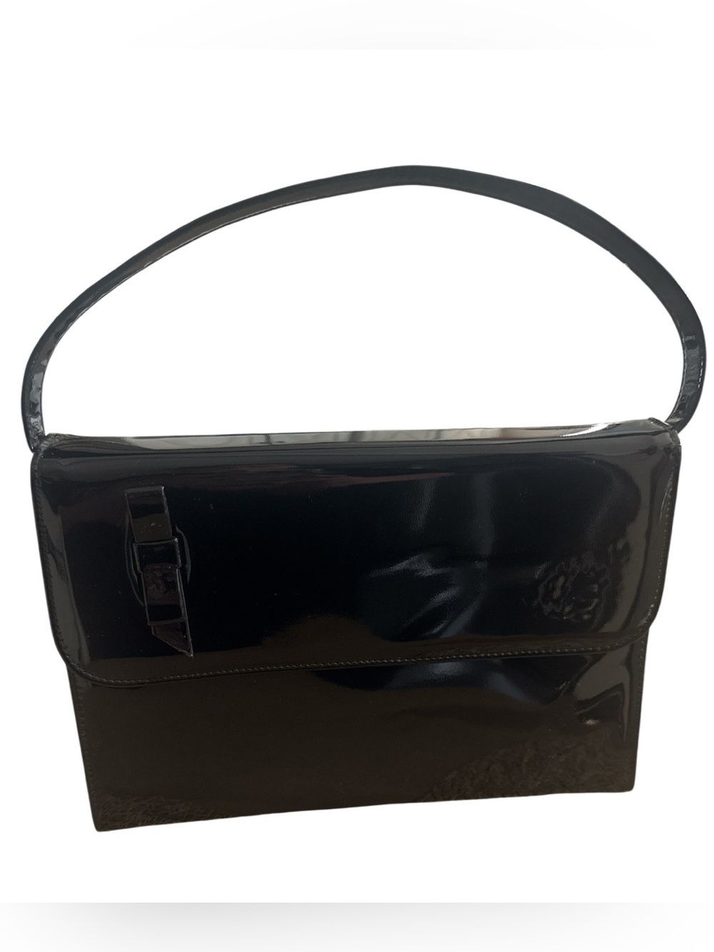 Gaymode vintage black patent leather handbag
